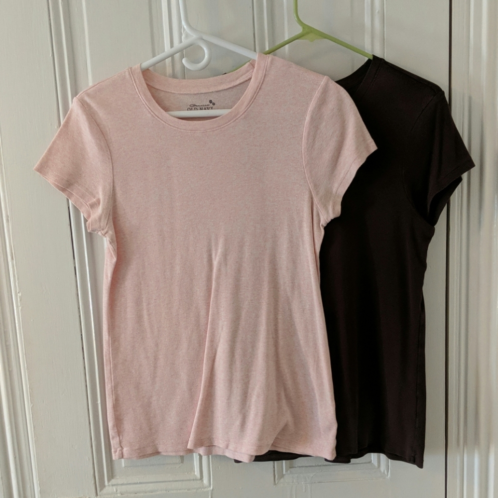 2 Old Navy Tees Brown/Pink